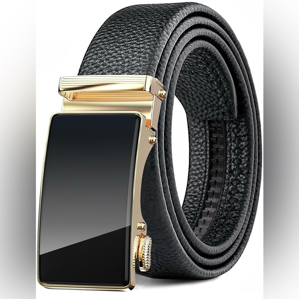 Black and gold belt